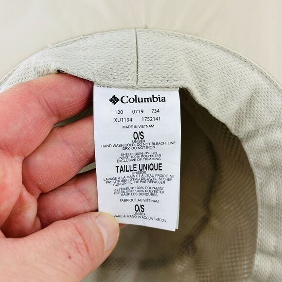 Columbia Unisex Haypoint Booney Omni-Tech Sun Waterproof Safari Bucket Hat Beige - Picture 8 of 9